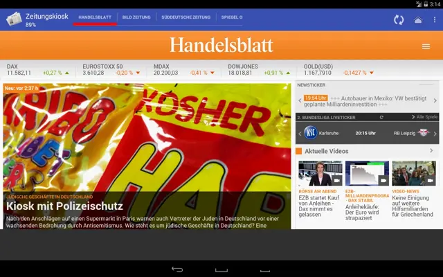 Zeitungskiosk android App screenshot 2